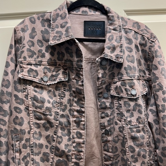Blanknyx Animal Print Denim Jacket Size Large - Picture 2 of 12